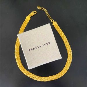 Pamela Love Gold Braided Herringbone (5 strand)